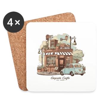 Bakery and bakery: a delicious combination - Coasters (set of 4) - white - Front