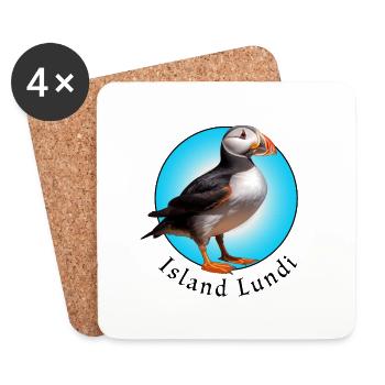 Island Lundi - Untersetzer (4er-Set) - Weiß - Vorne