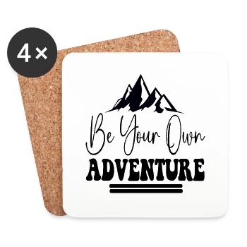 Be your own Adventure - Untersetzer (4er-Set) - Weiß - Vorne