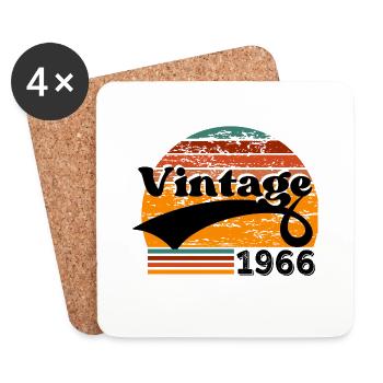 Vintage 1966 - Coasters (set of 4) - white - Front