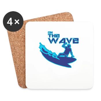 On the wave - Coasters (set of 4) - white - Front