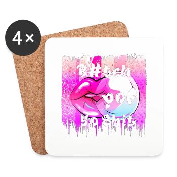 Summer surf croatia beach paradise party vibes - Coasters (set of 4) - white - Front