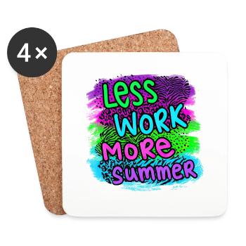Summer surf croatia beach paradise party vibes Usa - Coasters (set of 4) - white - Front