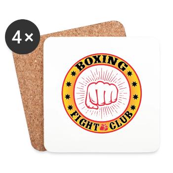 Boxing Fight Club Design - Coasters (set of 4) - white - Front