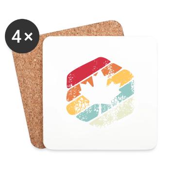 Canada Vintage Gift - Coasters (set of 4) - white - Front