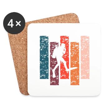 Scuba diving gift Vintage - Coasters (set of 4) - white - Front