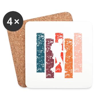 Vintage gift hike - Coasters (set of 4) - white - Front