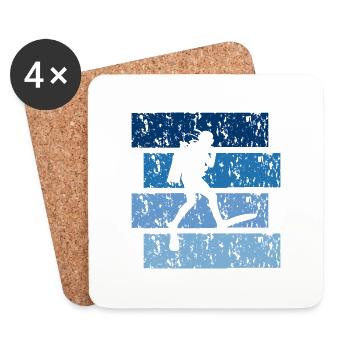 Scuba diving gift Vintage - Coasters (set of 4) - white - Front
