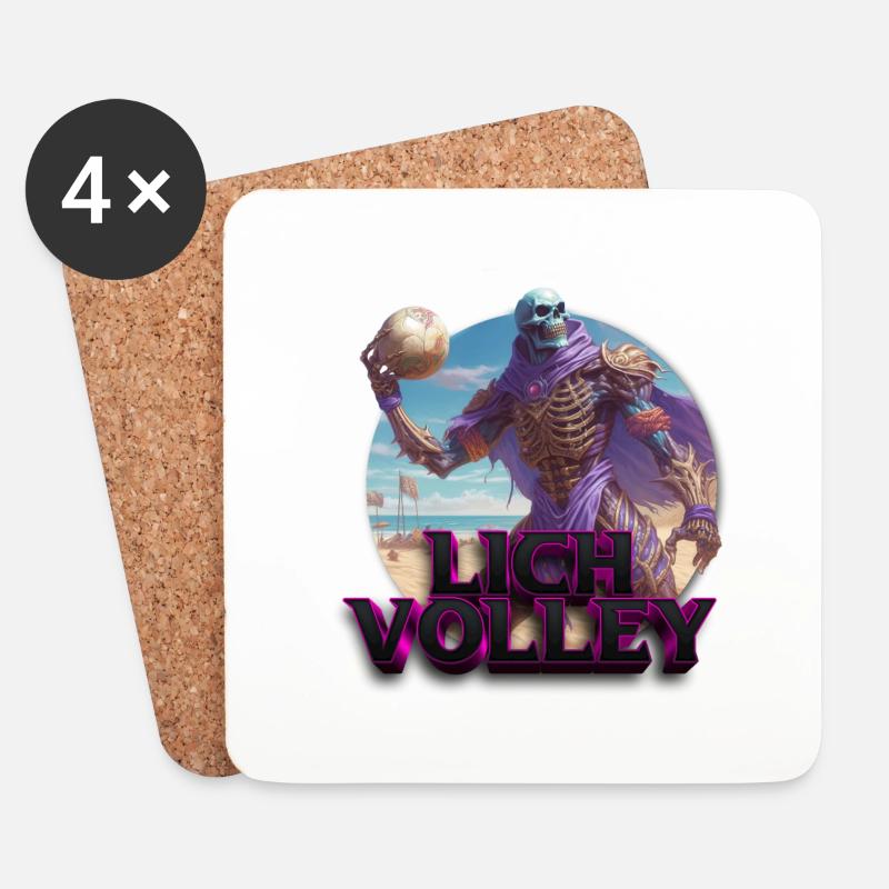 Lich-Salve V.2 - Untersetzer (4er-Set) - Weiß