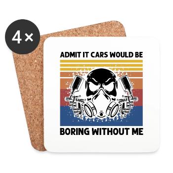 Car painter offer for body technicians - Coasters (set of 4) - white - Front