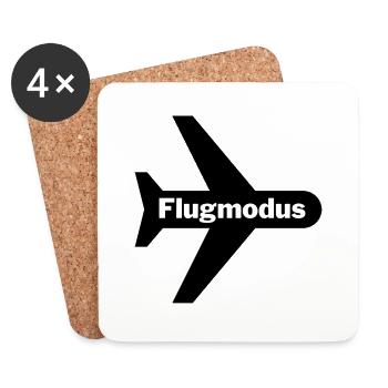 Flugmodus - Untersetzer (4er-Set) - Weiß - Vorne