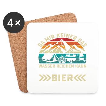 Da mir keiner das Wasser reichen kann reicht mir.. - Untersetzer (4er-Set) - Weiß - Vorne