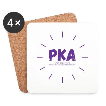 PKAs sind Apotheken-Profis – powered by #pkaclub - Untersetzer (4er-Set) - Weiß - Vorne