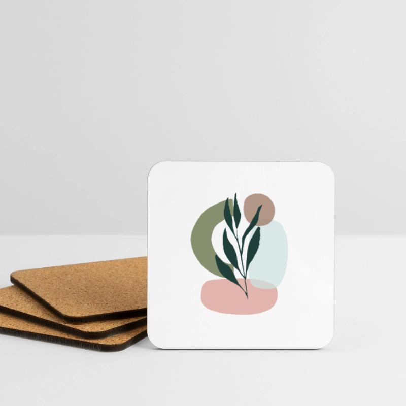 Minimalistic Boho Style Untersetzer (4er-Set)