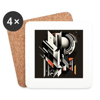 L’héritage du Bauhaus - Dessous de verre (lot de 4) - blanc - Devant