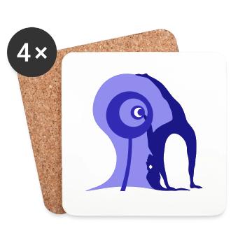 Justification. Manipulation of perception - Coasters (set of 4) - white - Front