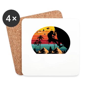 Don ́t Follow Me I Do Stupid Things - Coasters (set of 4) - white - Front