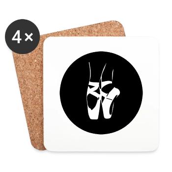 Danse Musique de danse - Dessous de verre (lot de 4) - blanc - Devant