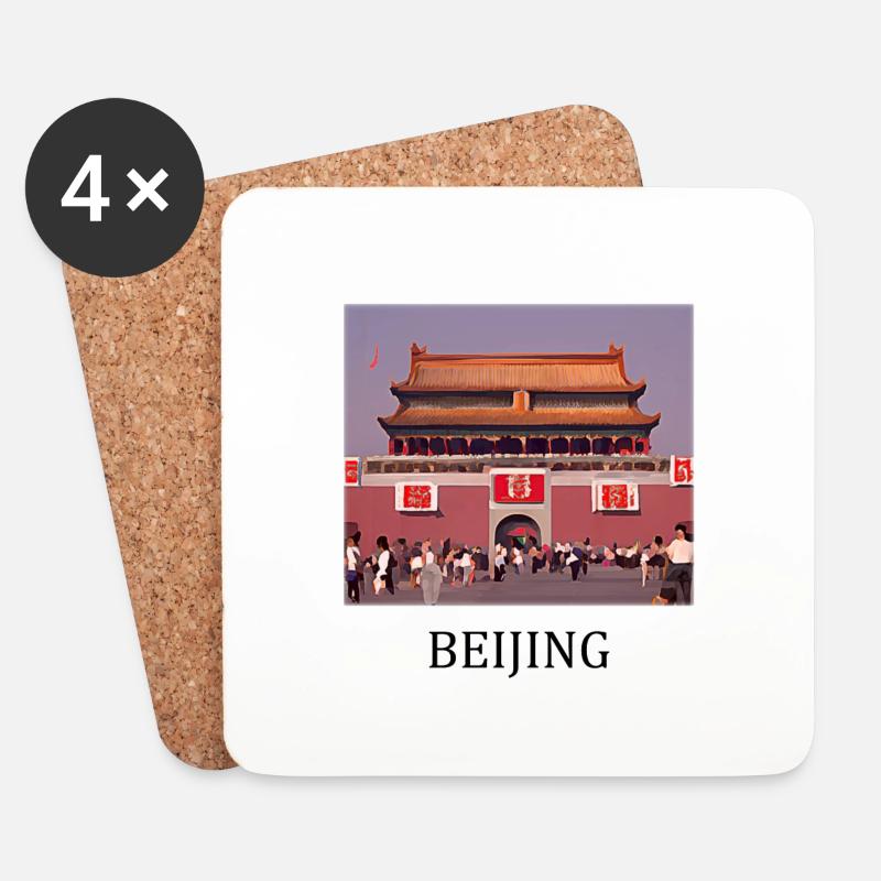 Peking - Untersetzer (4er-Set) - Weiß