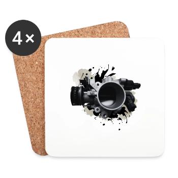 Precise throttle body - auto part - Coasters (set of 4) - white - Front