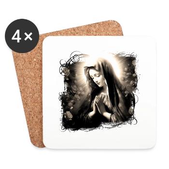 Heilige Maria Maria Madonna Mariana Jungfrau Maria Heilige - Untersetzer (4er-Set) - Weiß - Vorne