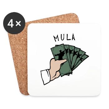 Mule Mula - Coasters (set of 4) - white - Front