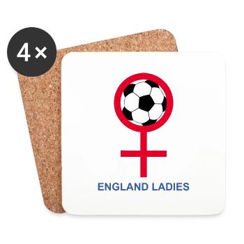 Wear World Cup Lionesses England Ladies clothing - Coasters (set of 4) - white - Front