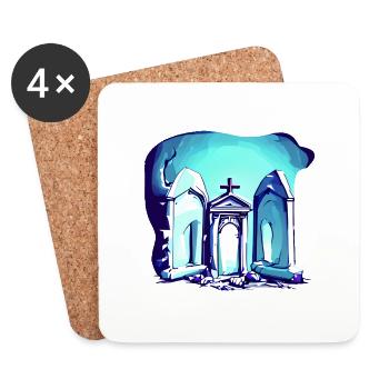 Cemetery - Coasters (set of 4) - white - Front