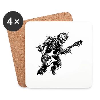 Zombie Undead Halloween Horror - Coasters (set of 4) - white - Front