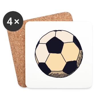 Ballsport - Untersetzer (4er-Set) - Weiß - Vorne
