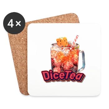 DiceTea V.2 - Untersetzer (4er-Set) - Weiß - Vorne
