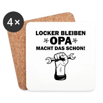 Handwerker Handyman Handwerk Werkzeug Baustelle - Untersetzer (4er-Set) - Weiß - Vorne