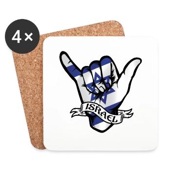 Israël Shaka - Dessous de verre (lot de 4) - blanc - Devant