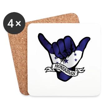 Honduras Shaka - Dessous de verre (lot de 4) - blanc - Devant