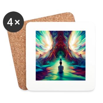 Colorful Inspiration - Untersetzer (4er-Set) - Weiß - Vorne