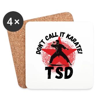 Tang Soo Do - Inspirierendes Design für Kämpfer - Untersetzer (4er-Set) - Weiß - Vorne
