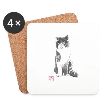 luna 2 - Dessous de verre (lot de 4) - blanc - Devant
