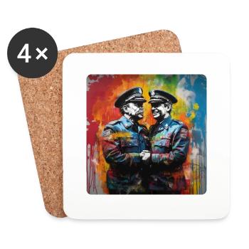Bobby Love - Coasters (set of 4) - white - Front