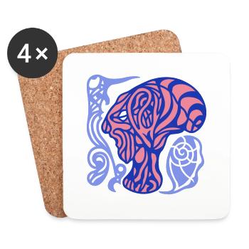 Consider together. Every angle counts - Coasters (set of 4) - white - Front