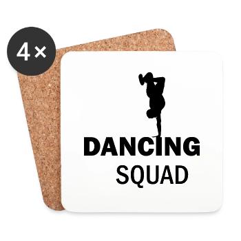 Dancing Dance Music - Coasters (set of 4) - white - Front