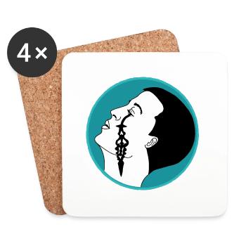 Tear of time - Coasters (set of 4) - white - Front