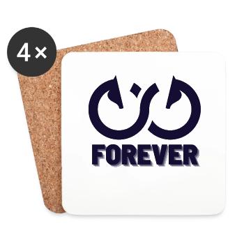 FOREVER Horse Love - Untersetzer (4er-Set) - Weiß - Vorne