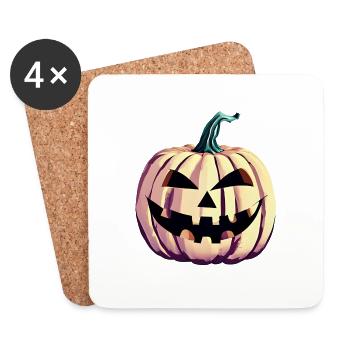 Halloween Costume Pumpkins Gift Pumpkin Pumpkin - Coasters (set of 4) - white - Front