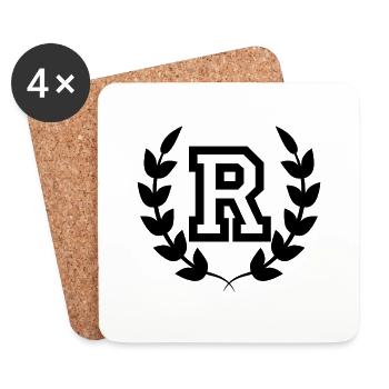 Letter r sport - Coasters (set of 4) - white - Front