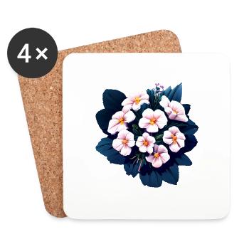 Blume Hobbygärtner Gärtner Geschenk Blumen Garten - Untersetzer (4er-Set) - Weiß - Vorne