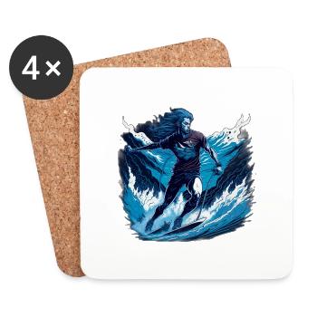 Water Ski - Ultra Design - Coasters (set of 4) - white - Front
