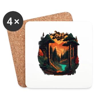 Environmental protection now! - Coasters (set of 4) - white - Front