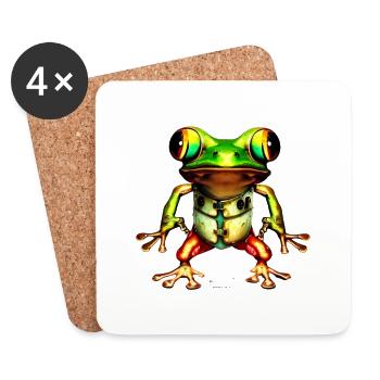 Froggy - Untersetzer (4er-Set) - Weiß - Vorne