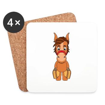 PFERD - PONY - Untersetzer (4er-Set) - Weiß - Vorne