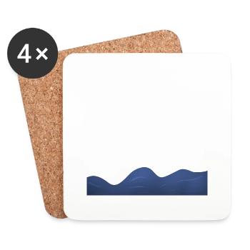 Water - Coasters (set of 4) - white - Front